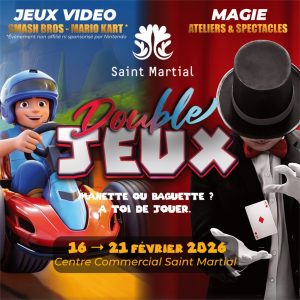 “Double Jeux” : participez à notre tournoi de Mario Kart et de Smash Bros., ainsi qu’à des ateliers de magie !