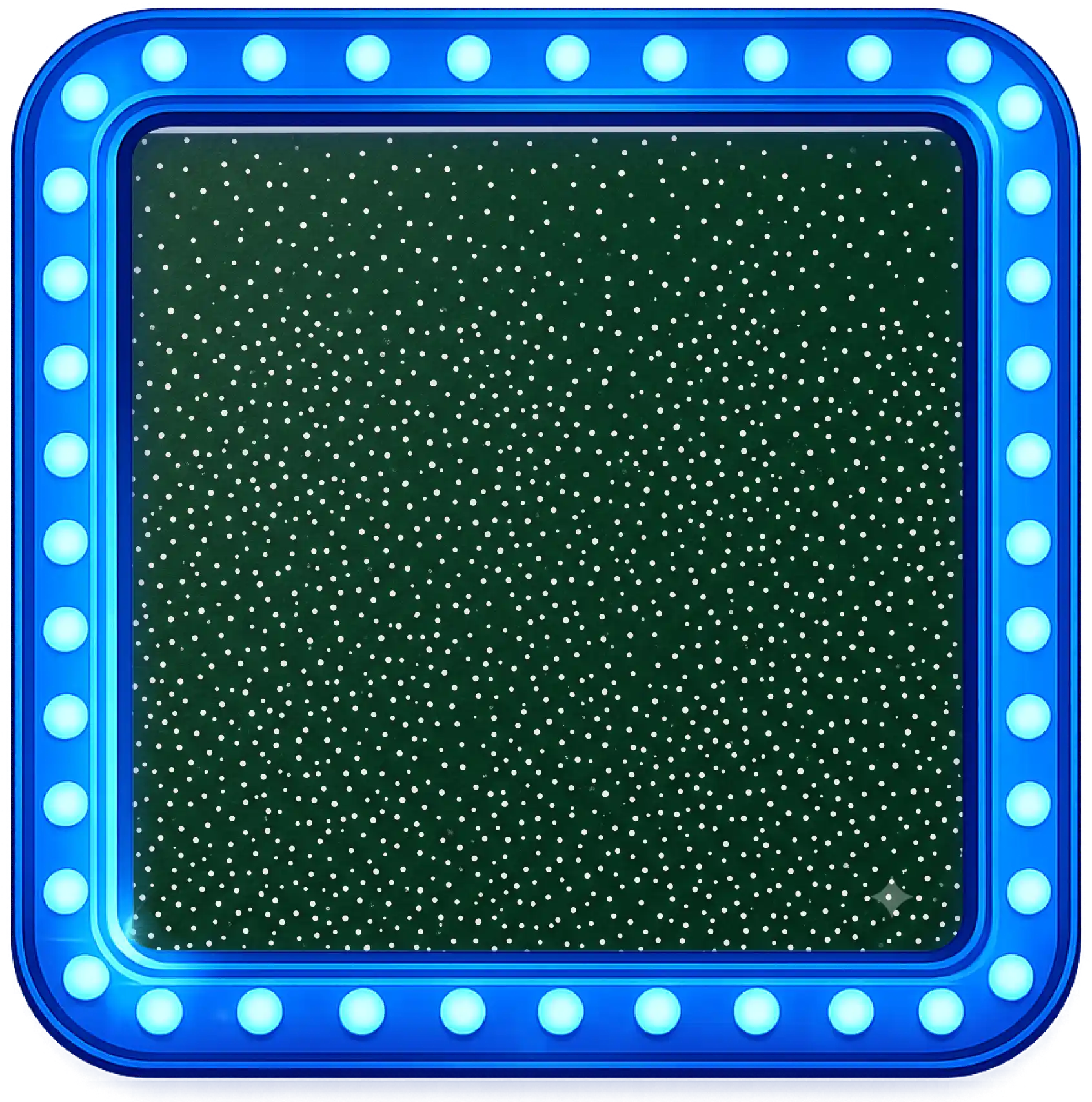 Points sur fond vert